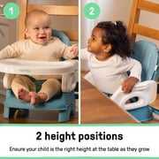 Ingenuity Deluxe Comfort Folding Baby Booster - Adjustable Height - Cushioned - Lightweight - 6M-3Y