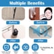 thumbnail image 5 of Ficarrico Juego de 6 ruedas de goma para muebles, tapetes circulares antideslizantes, tapetes para muebles, ruedas para muebles, protectores de piso para patas de sillas, apto para todos los pisos y, 5 of 8