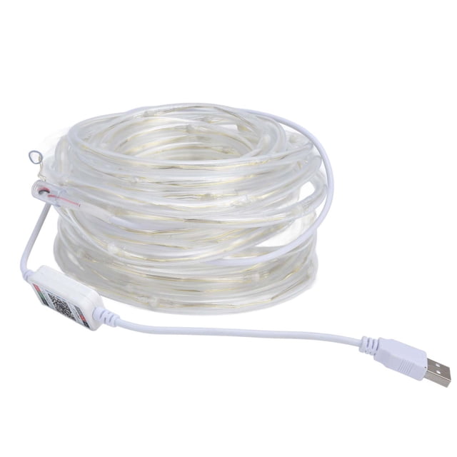 Luces de cuerda RGBW 100LED alimentadas por USB, sincronización de música, cadena de luces, aplicación, Control Bluetooth, IP45, resistente al agua para festivales