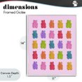 thumbnail image 4 of Stupell Industries Contemporary Pastel Gummies on Pink White Framed Giclee Art, 11 x 14, by LISH Creative, 4 of 8