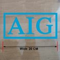 thumbnail image 3 of Personalizar el logotipo del patrocinador de fútbol AIA AIG Fútbol medio Parches de fútbol para planchar Material de PU Cinch AIA AIG Logotipo del patrocinador del pecho, 3 of 5
