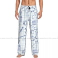 thumbnail image 2 of Men's Sleepwear Loose Sleep Pants Pajamas Science Chemistry Geometry Math Nerd Geek Genius Long Lounge Bottoms Casual Homewear, 2 of 4