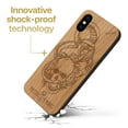 thumbnail image 3 of Case Yard Wooden Case Outside Soft TPU Silicone Slim Fit Shockproof Wood Protective Phone Cover for Girls Boys Men and Women Supports Wireless Charging Precious Memories Design case for iPhone-XS-Max, 3 of 7
