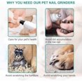 thumbnail image 5 of Molinillo de uñas para perros, molinillo de uñas para mascotas para perros pequeños, medianos y grandes, perro eléctrico recargable sin dolor, afila las uñas más rápido, 5 of 5