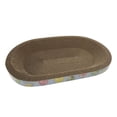 thumbnail image 3 of Tablero rascador para gatos, cama para dormir para gatos, reposapiés multifuncional, cama de salón de cartón, almohadilla para rascar gatos ovalada,, 3 of 8