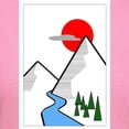 thumbnail image 3 of CafePress - Minimal Mountains T Shirt - Women's Traditional Fit Dark T-Shirt, 3 of 4