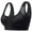Black-S, variant on Front Closure Postures Corrector Wireless Bra Back Support Comfort Unlined Bras Full Coverage Bra Lightly Padded