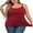 Dark Red, variant on Charmo Plus Size Tank Tops for Womens Adjustable Strap Cotton Undershirt with Shelf Bra Casual Loose Camisole 1X-5X