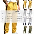thumbnail image 2 of MXALUOB Men's Track Pants Side Striped Athletic Open Bottom Trousers Drawstring Elastic Waist Straight Leg Fashion Pant for Training Gym, 2 of 5