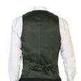 thumbnail image 3 of Gioberti Men's 5 Button Tailored Collar Slim Fit Formal Herringbone Tweed Suit Vest, 3 of 3