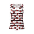 thumbnail image 5 of Goofa Ladybugs on Black and White Striped1 Printed Womens Workout Tops for Women Sleeveless Yoga Shirts Athletic Running Tank Tops Sleeveless Gym Clothes Workout Apparel-Large, 5 of 9