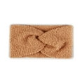 thumbnail image 1 of HaoXun Women's Teddy Velvet Twisted Hairband - Soft Elastic Winter Warm Ear Protection Headband for Cold Weather Fashion Accessory, 1 of 8