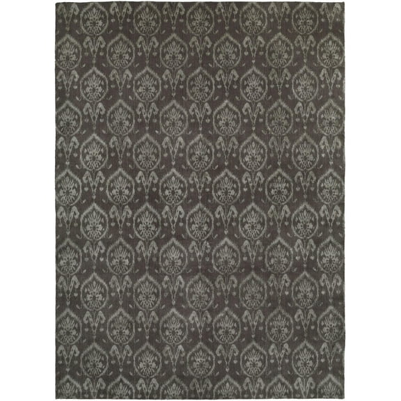 K2 Floor Style Gramercy Pewter Hand Made Wool & Silketteâ„¢ Area Rug