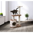 thumbnail image 4 of TRIXIE Casta Plush & Sisal 3-Level 37.4" Cat Tree with Scratching Posts & Condo, Brown, 4 of 4