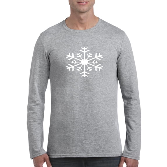 Artix - Mens Long Sleeve T-Shirts - Christmas Snowflake