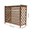 thumbnail image 4 of Denest Air Conditioner Fence Outdoor Wood Privacy Screen Wood AC Covers for Outdoor, 4 of 8