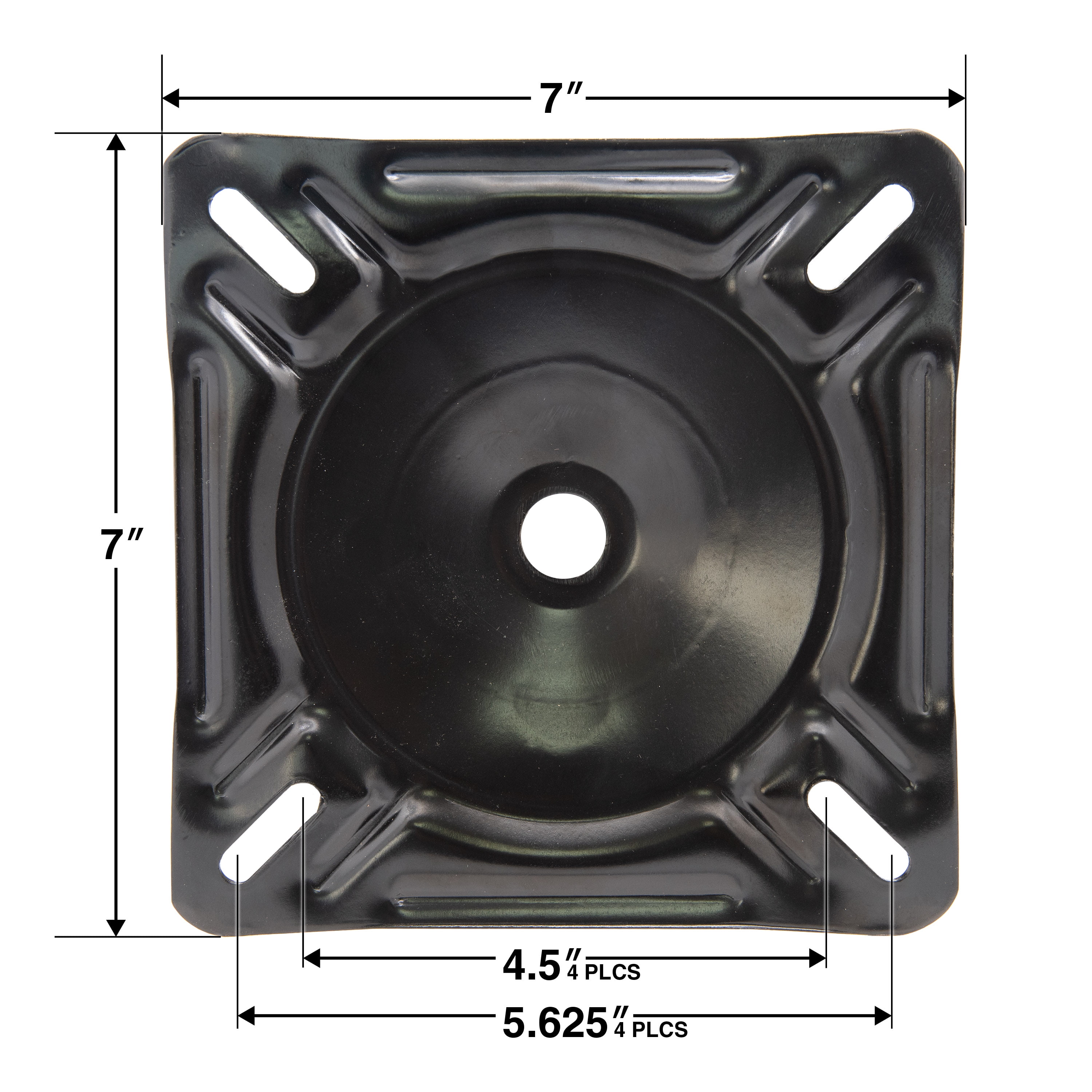 (2 pack) Springfield Marine Economy Fixed Height Pedestal for Boat Seat - 7"