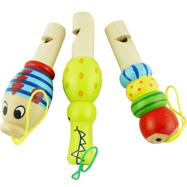 Wooden Flute Whistle Toy Baby Kids Educational Toy Kids Musical