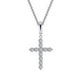 thumbnail image 3 of Lafonn Classic Sterling Silver Platinum Plated Necklaces (0.55 Cttw), 3 of 5