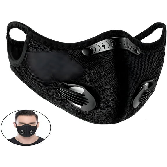 TELOLY Unisex Adult Breathable Cycling Face Mask Air Filter Bike Bicycle Riding Hiking Face Masks