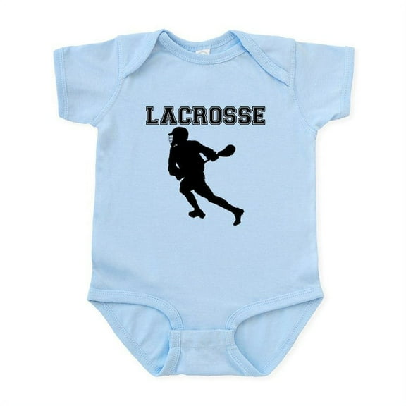 CafePress - Lacrosse Body Suit - Baby Light Bodysuit, Size Newborn - 24 Months