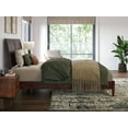 thumbnail image 4 of AFI Valencia Full Solid Wood Low Profile Sleigh Platform Bed, Walnut, 4 of 12