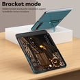 thumbnail image 7 of SaniMore for Google Pixel Fold Case, Hidden Bracket PU Leather Skin [Wear-resistant & Anti-scratch] Magnetic Closure Foding Shell Slim Fit Lightweight Shockproof Anti-drop Cover, Cyan, 7 of 7