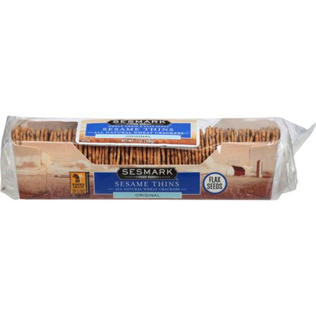 Sesmark Original Sesame Thins Crackers  7 oz  (Pack of 12)