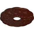 thumbnail image 3 of Ekena Millwork 17 7/8"OD x 3 7/8"ID x 1"P Terrones Butterfly Ceiling Medallion (Fits Canopies up to 3 7/8"), Hand-Painted Brushed Mahogany, 3 of 6