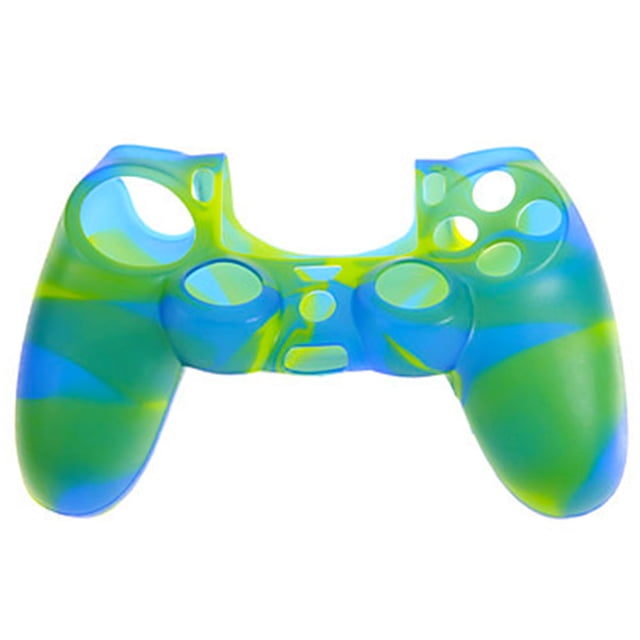 PS4 Controller Skin Grip Cover Case Set Protector de silicona suave Gel Goma Shell Antideslizante Thumb Stick Caps para Playstation 4 Controller Gaming Gamepad Ormromra 2033315-15