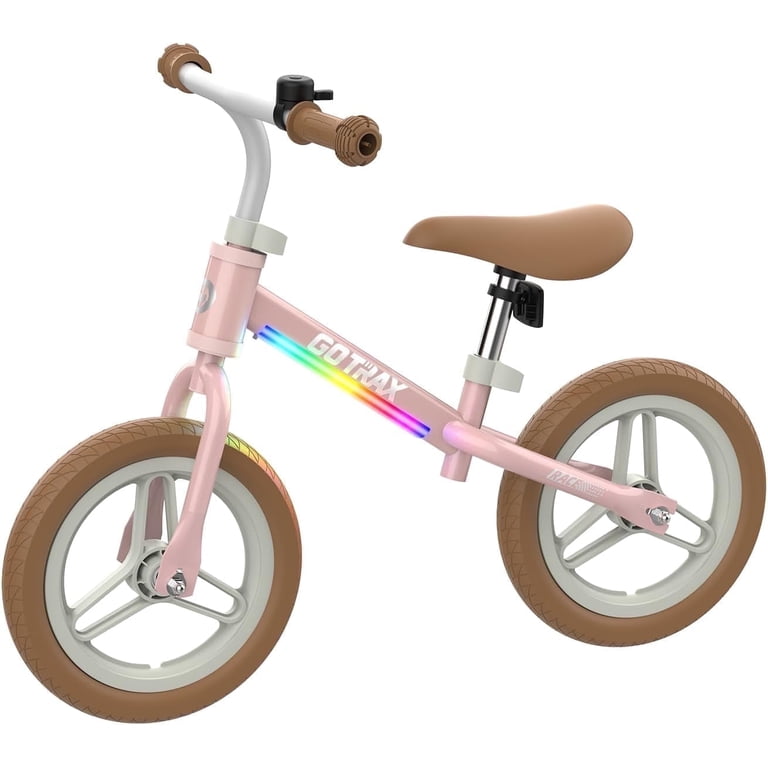 GOTRAX KS12 Kids Balance Bike for Ages 2-5, LED Light Strip