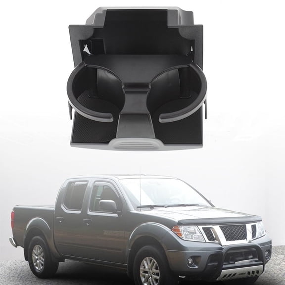 ALL-CARB Car Center Console Rear Gray Cup Holder Replacement for Nissan Frontier Pathfinder Xterra 96965-ZS00A
