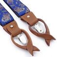 thumbnail image 3 of Leather Clip And Button Suspenders For Men, Y-Back Style For Formal Outfits, 3 of 8
