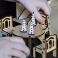 thumbnail image 4 of HLONK 10 Pcs Mini Lighthouse Miniature Houses Kit Decor DIY Dollhouse Accessories, 4 of 6