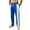 01 Blue, variant on Mens Casual Pants Streetwear Stacked Flare Fit Track Pants Workout Athletic Bottoms Pants With Pocket