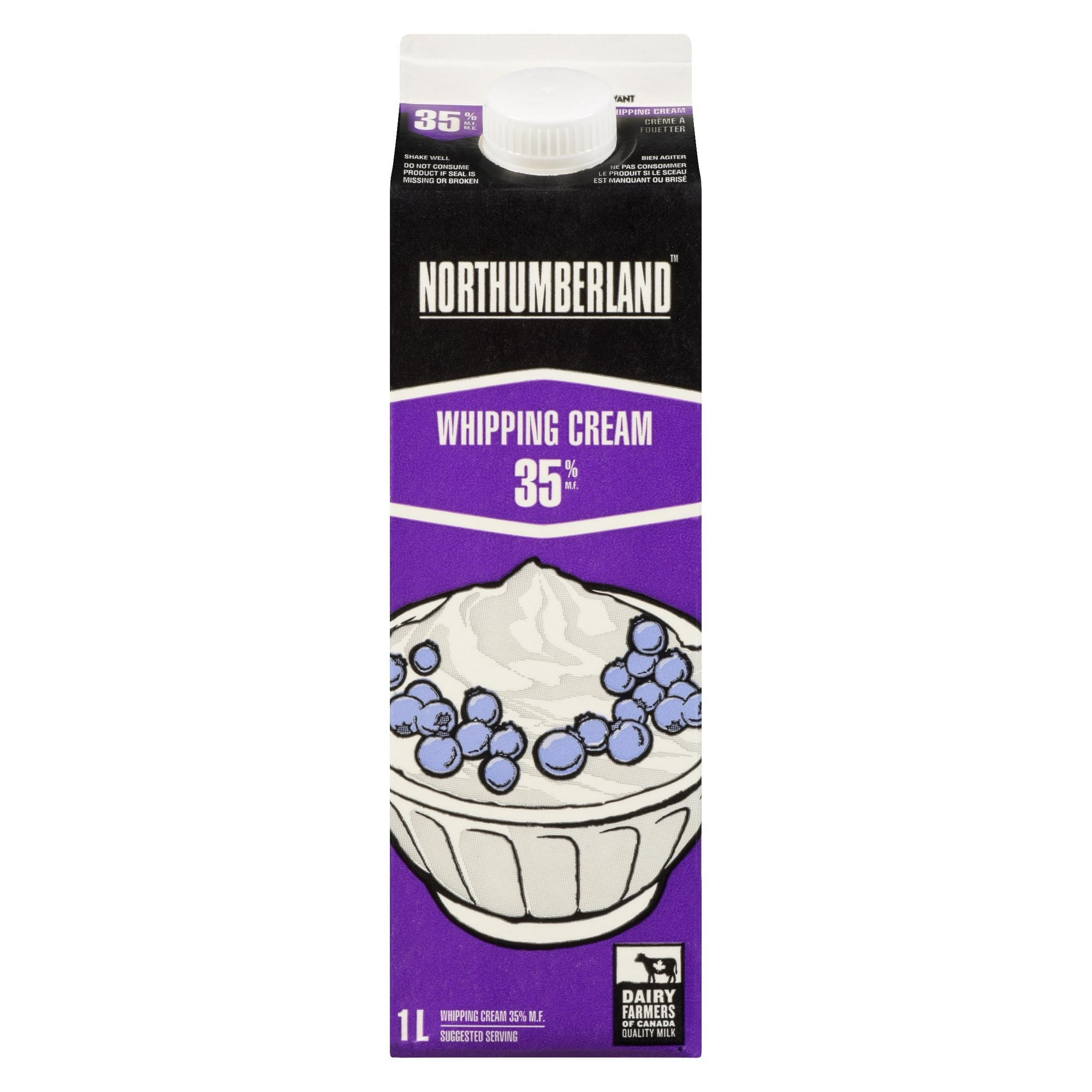 Crème à fouetter 35 % Northumberland 1 litre