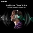 thumbnail image 5 of Vonztek Auriculares Bluetooth con micrófono, auriculares inalámbricos con micrófono con cancelación de ruido, tiempo de conversación de 26 horas, auriculares supraaurales con micrófono silencioso para, 5 of 5