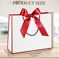 thumbnail image 2 of Bolsas de Regalo Silkfly 12 Pzs Blanco y Rojo 30x25x10 cm con Lazo, 2 of 7
