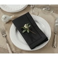 thumbnail image 2 of SARO 6304.BK20S 20 in. Square Classic Hemstitch Border Dinner Napkin  Black - Set of 4, 2 of 5