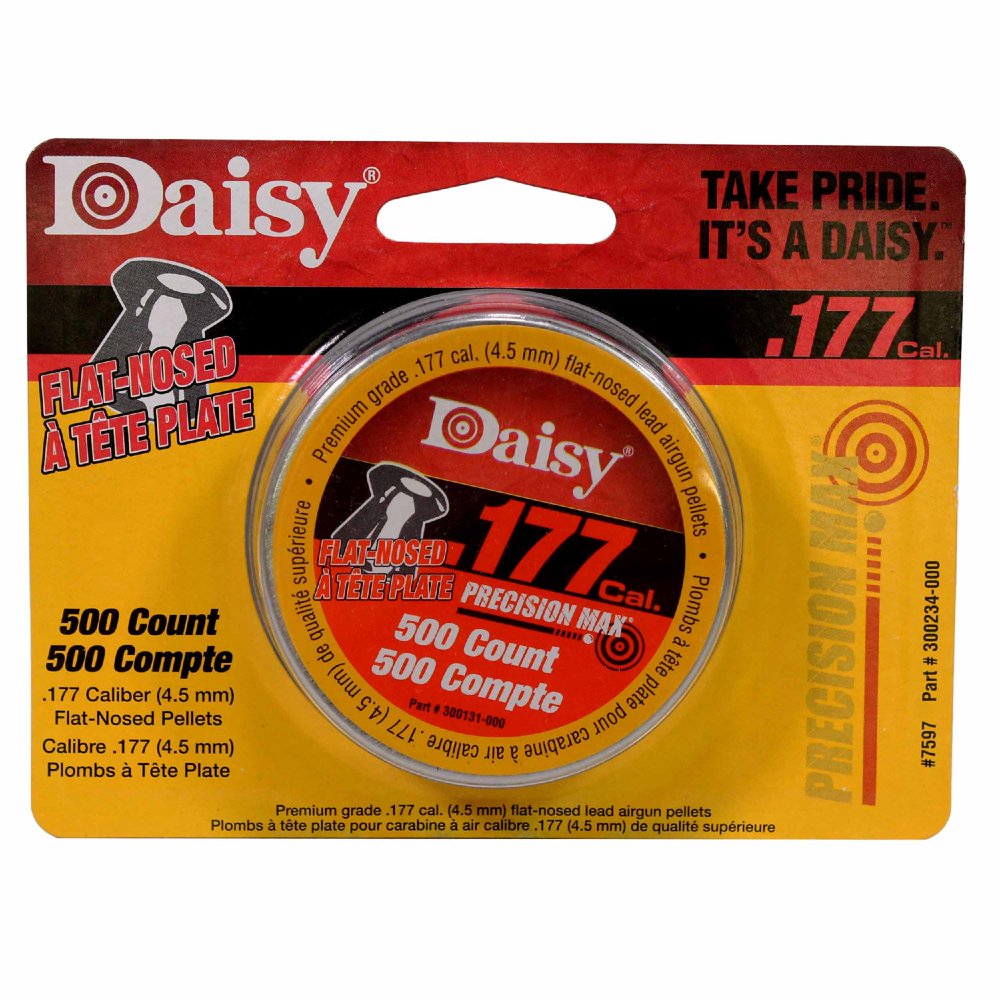 .177 Cal. Flat Pellets 500 Tin