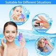 thumbnail image 5 of Rodillo de hielo para la cara, paquete de 2, molde de hielo reutilizable para el cuidado de la belleza de la cara/ojos/cuello, herramientas de silicona para el cuidado de la belleza del rodillo facial JFHHH pequeña, 5 of 5