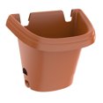 thumbnail image 3 of Bloem Hanging Garden Planter System Outdoor Flower Pots 3 Piece Set, Terra Cotta, 3 of 10