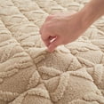 thumbnail image 4 of YIMWNYI Thick Taffeta Velvet Mattress Pad, Flannel Mattress, Warm & Cozy Bedding, 70.86" x 78", Soft Cotton Layer, Slip Resistant Bottom, Easy to Clean, Durable Mattress Topper, 4 of 7