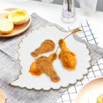thumbnail image 1 of Bandeja de almacenamiento de hojas de cerámica Plato para servir Maquillaje Almacenamiento de perfumes Novedad Comida Bandeja para pasteles Vajilla Blanco BLESIY Plato de comida, 1 of 8