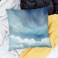 thumbnail image 2 of SHANXI Throw Pillow Covers Spots Stains Wash Ink Ombre Art Brush for Living Room Bedroom Sofa 20x20in, 2 of 5