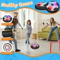 thumbnail image 7 of Crogift LED Hover Soccer Ball Set, 2 Goals, Indoor Floating Game, Fun Birthday Gift for Kids 3-12, 7 of 7