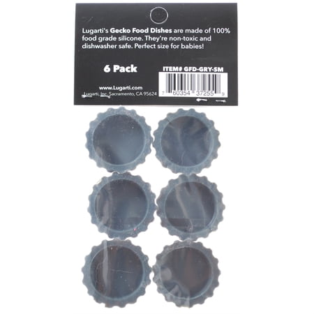 Lugarti Gecko Food Dish Gunmetal - GFD-GRY-SM