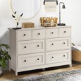 thumbnail image 5 of Haverchair 8 Drawer Dresser for Bedroom, Wood Chest of Drawers with Smooth Metal Rail, Large Dressers, Modern Bedroom Dressers with 8 Drawers Cabinet TV Stand, 5 of 8
