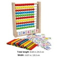 thumbnail image 2 of MesaSe 1 Set Wooden Educational Abacus Children‘s Calculation Toy Math Learning Tools, 2 of 6
