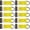 Yellow-10 Pack, variant on 10-Pack E-Track Tie-Down Straps, 4400LBS Break Strength, Heavy-Duty Polyester with D-Rings, Compatible with E Track Systems,Orange